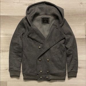 Grey button up Forever 21 hoodie